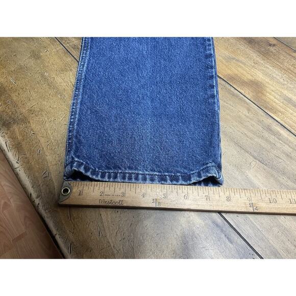 Vintage Rockies Western Mom High-waisted Bare Back Studded Blue Jeans 17/18 Long - Picture 10 of 11